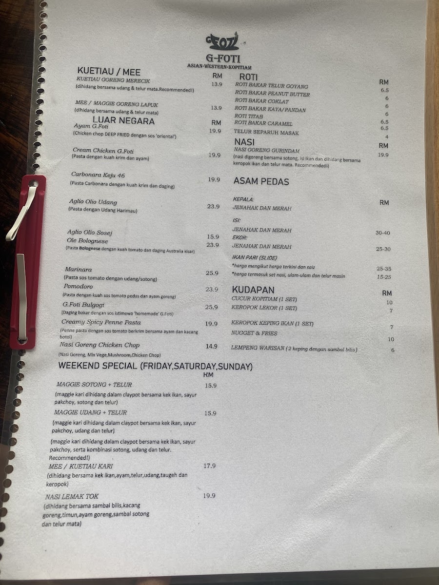 Menu G.foti Kopitiam-1